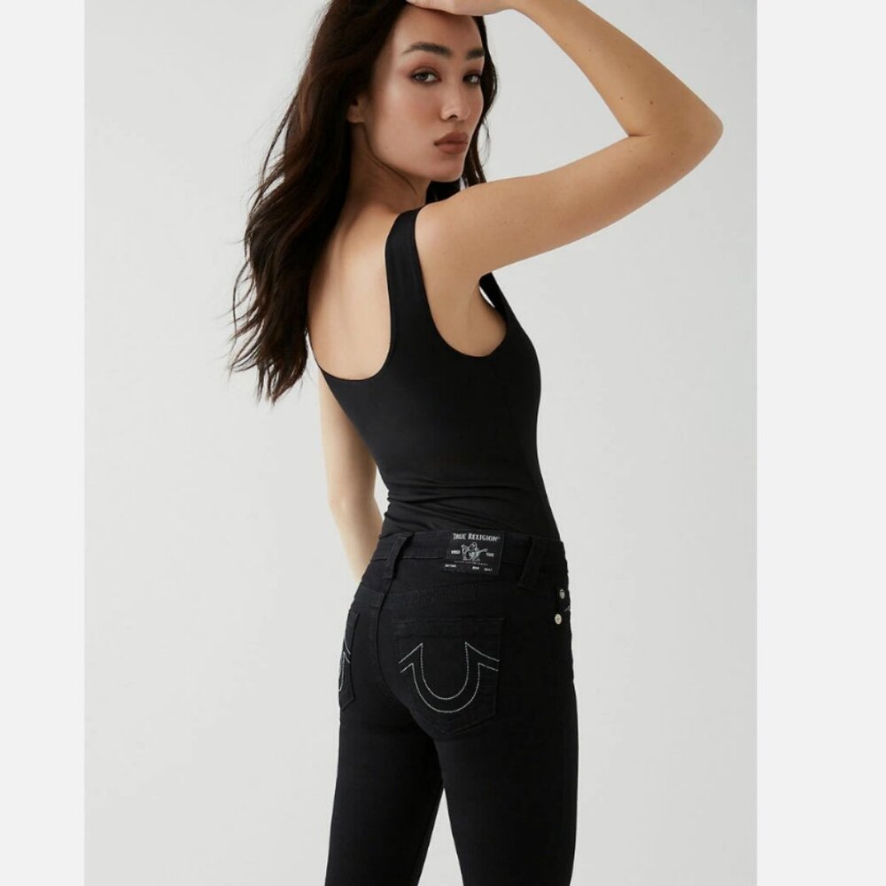 TRUE RELIGION JENNIE MID RISE CURVY SKINNY JEAN - SZ 27 BNWT - Picture 4 of 6